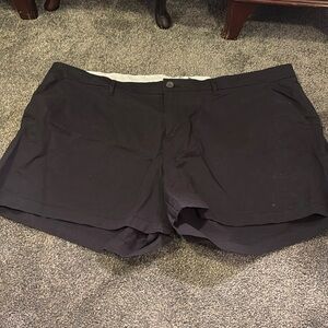Black chino shorts